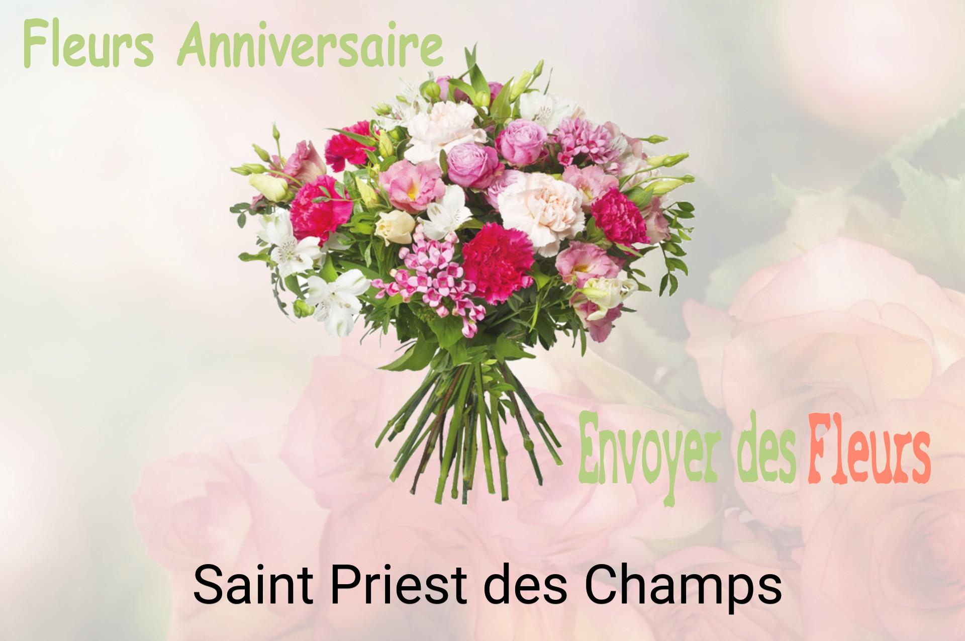Bouquet de fleurs d’anniversaire livré à Saint-Priest-des-Champs