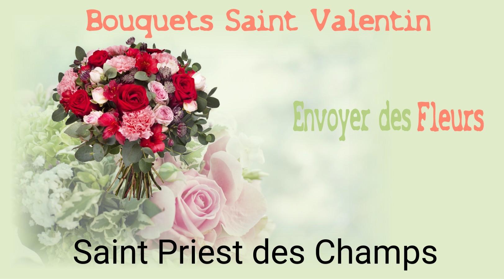 Roses de Saint-Valentin livrées à Saint-Priest-des-Champs